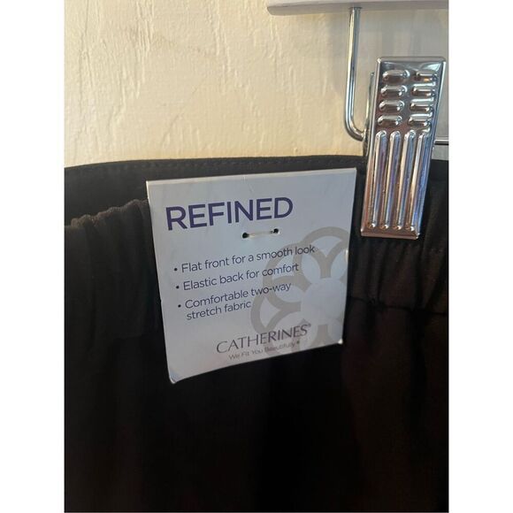 Catherine’s Refined Black Pull On Pants sz 2XWP NWT - Picture 6 of 9
